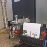 Osby Parca Warmwasserboiler mit Bentone-Biogasbrenner