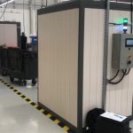 Installation eines SLS 150 Trockenofens für Kunststoff-Transportbänder Installation eines SLS 150 Trockenofens für Kunststoff-Transportbänder