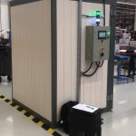 Installation eines SLS 150 Trockenofens für Kunststoff-Transportbänder Installation eines SLS 150 Trockenofens für Kunststoff-Transportbänder