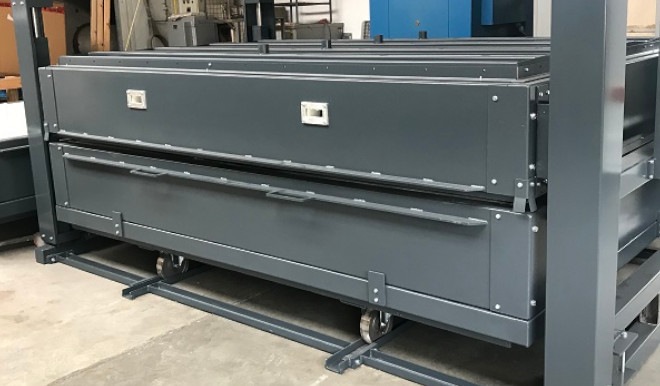 Glass bending oven for English customer