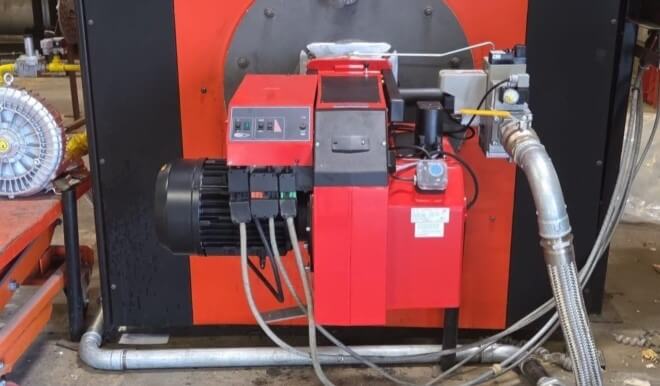 Installation of 1125 kW Bentone BG 650M Gas Burner with Gas Booster