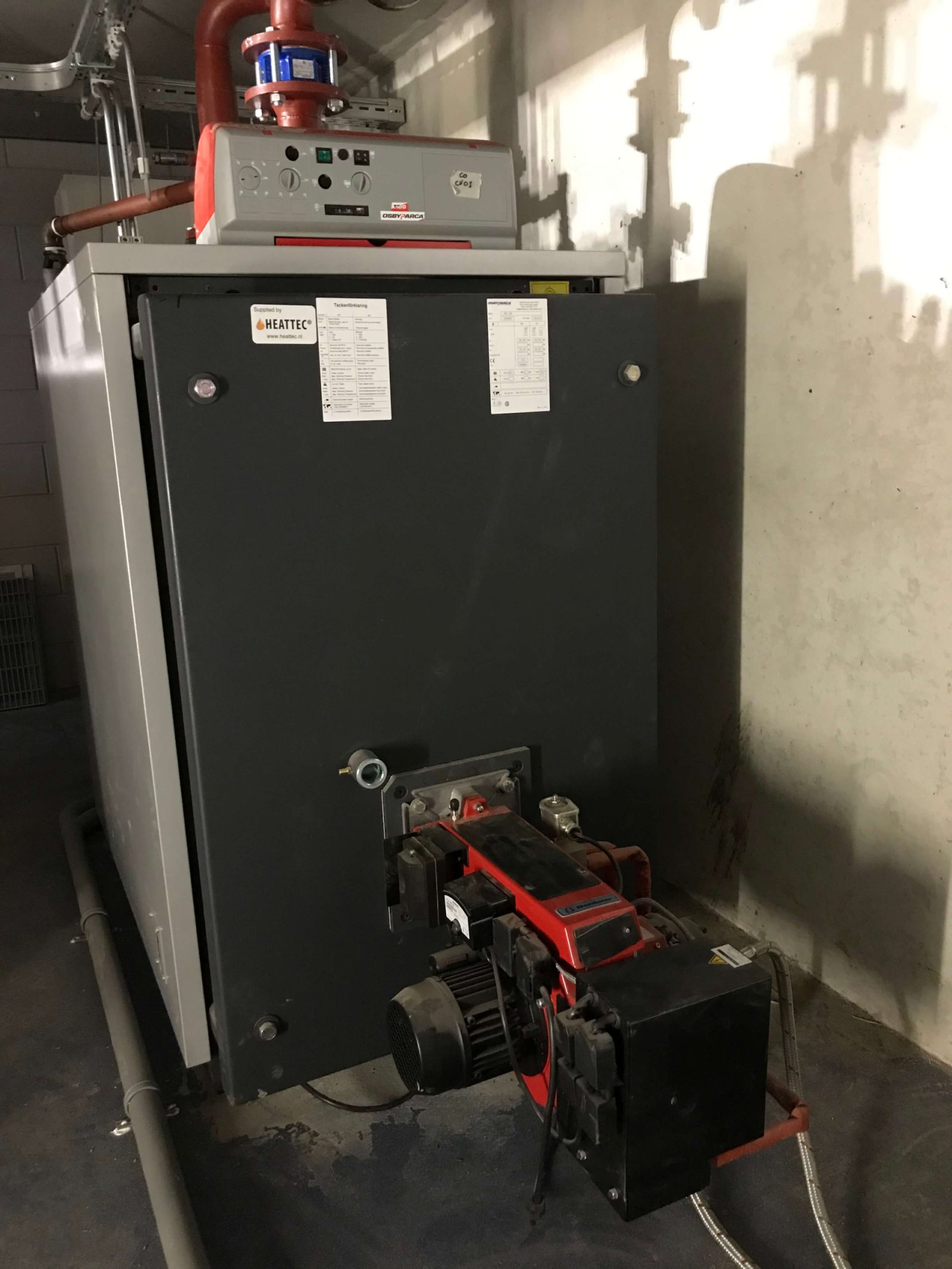 Bio oil burners and boilers for apartment complex