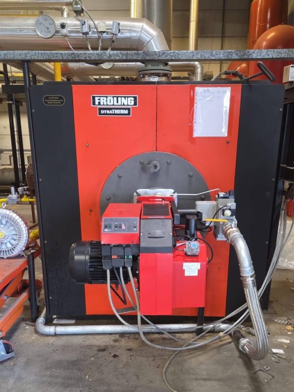 Installation 1125 kW Bentone BG 650M Gasbrenner mit Gasbooster