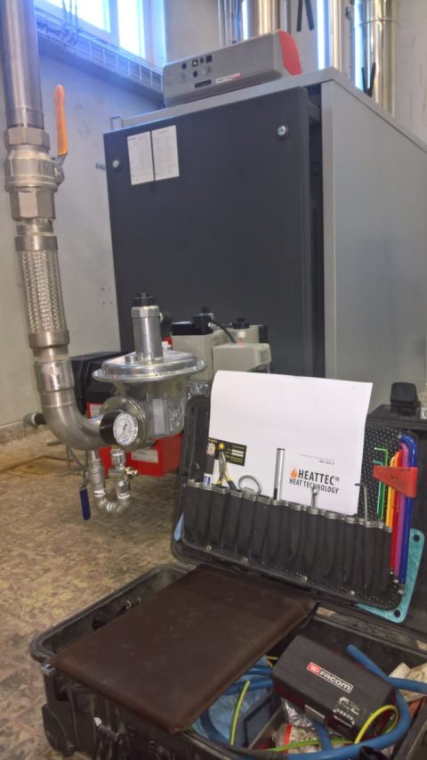 Osby Parca Biogaskessel mit Bentone gasbrenner