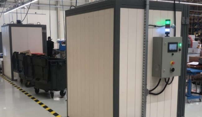 Installatie van SLS 150 droogoven